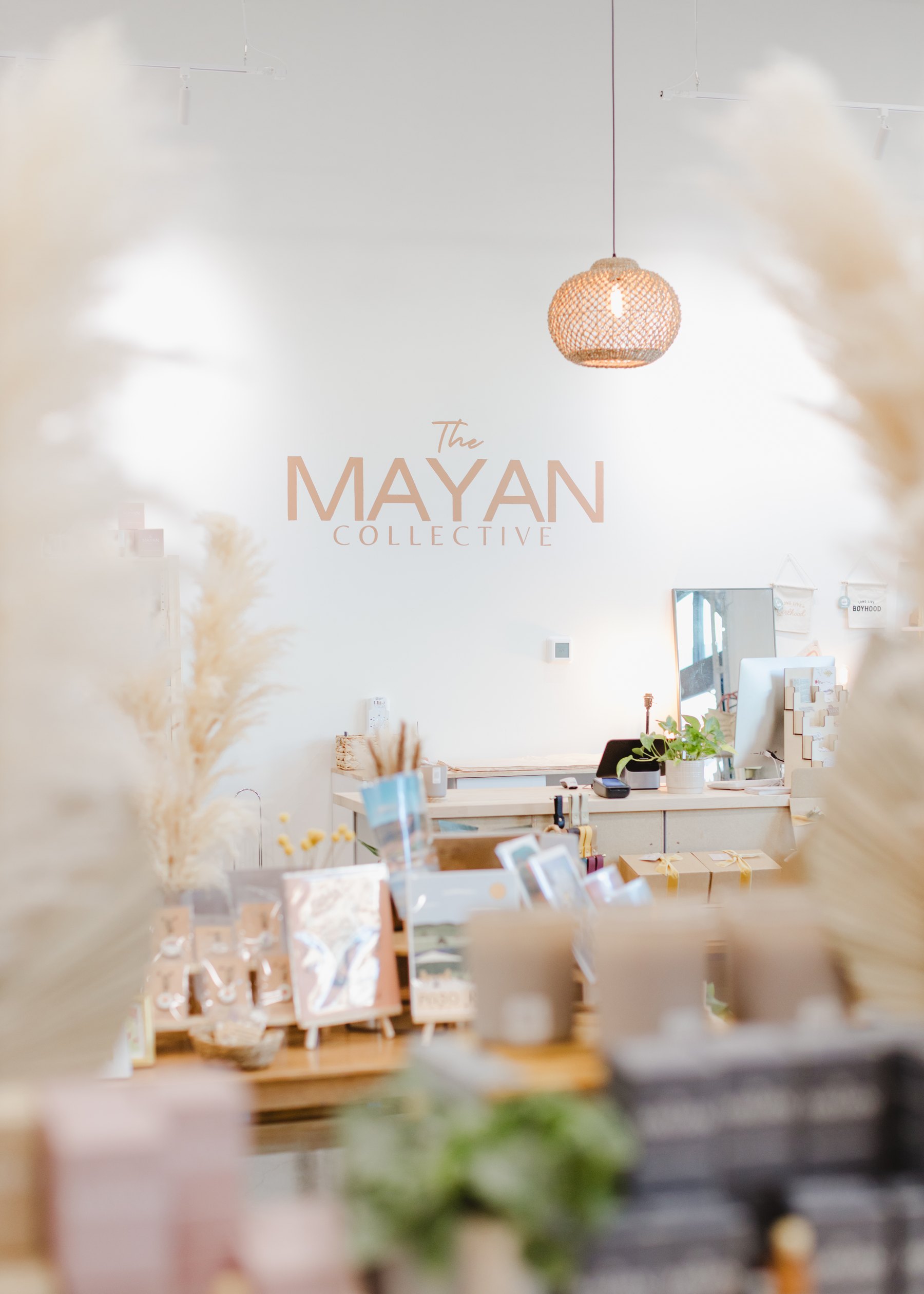 The bright interior of the Mayan Collective studio